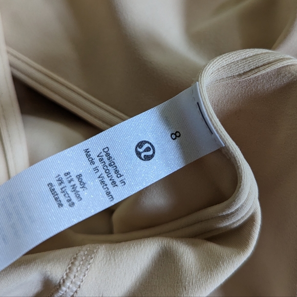 NWT Lululemon Align Tee Pale Nude Short Sleeve Top Size 8 - Picture 5 of 6